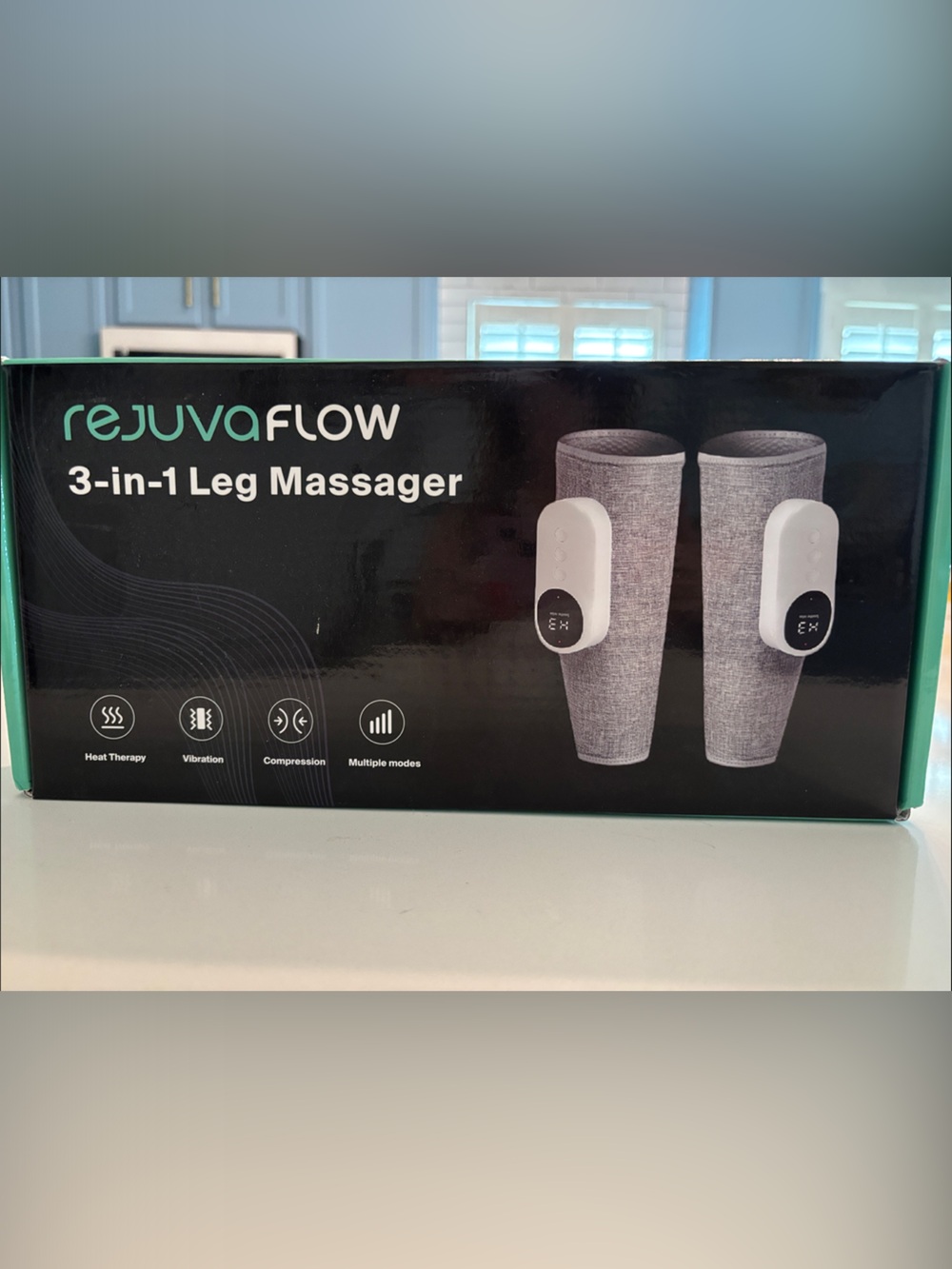 RejuvaFlow 3-in-1 Leg Massager - Gray